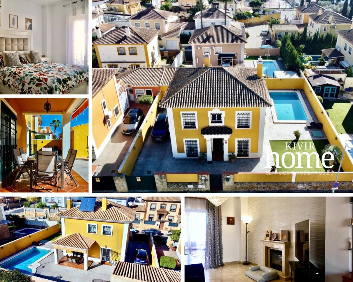 Exterior view of House or chalet for sale in Montequinto  with Air Conditioner, Private garden and Terrace