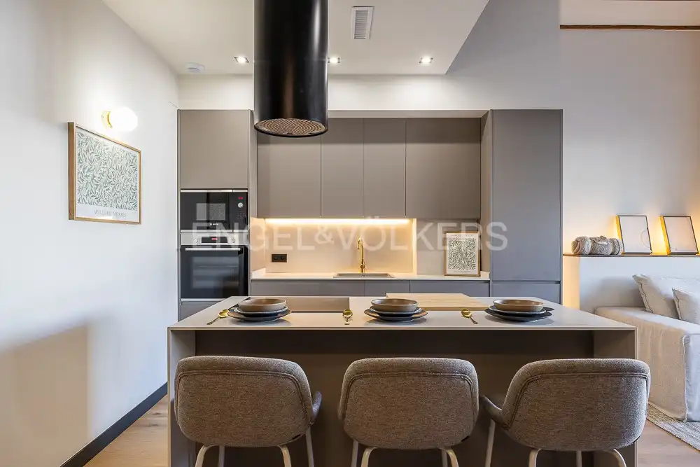 Kitchen of Flat for rent in Valencia  with Air Conditioner, Heating and Terrace