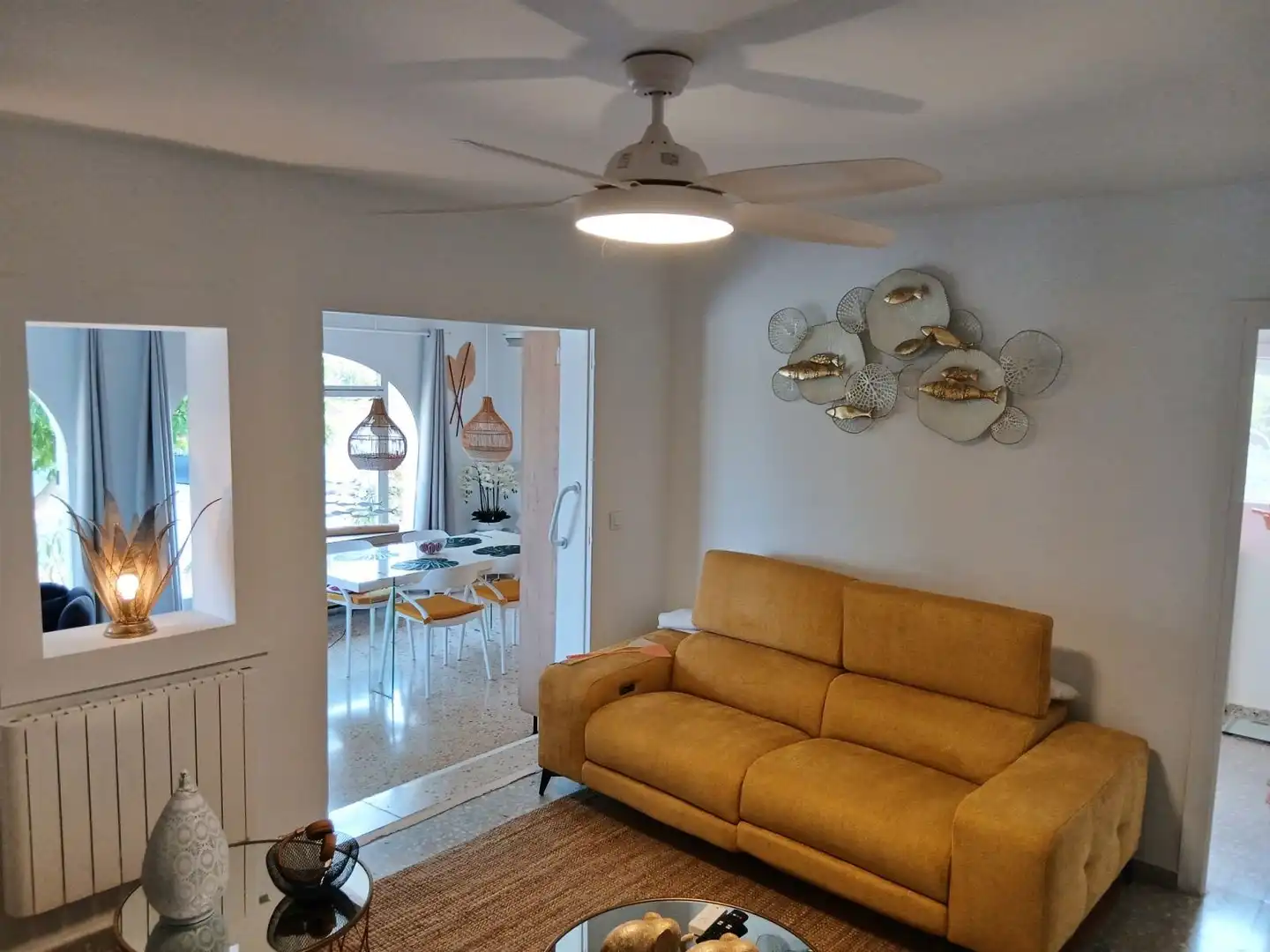 Sala de estar de Casa o chalet de alquiler en Teulada con Aire acondicionado, Terraza y Trastero
