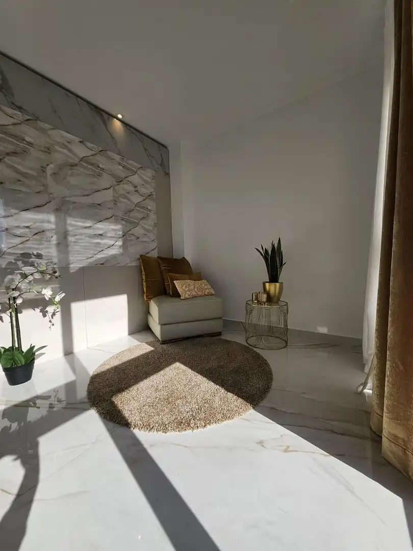 Sala de estar de Finca rústica de alquiler en Estepona con Piscina