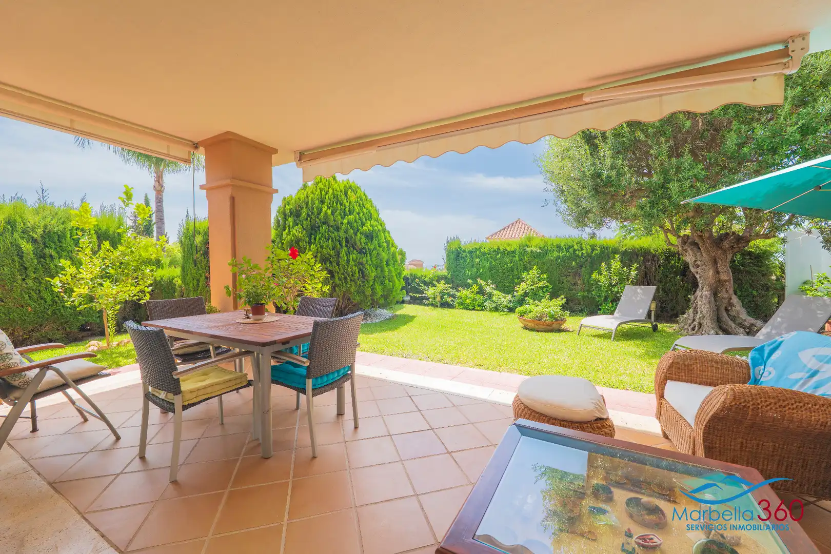 Jardín de Casa adosada en venta en Marbella con Aire acondicionado, Calefacción y Jardín privado