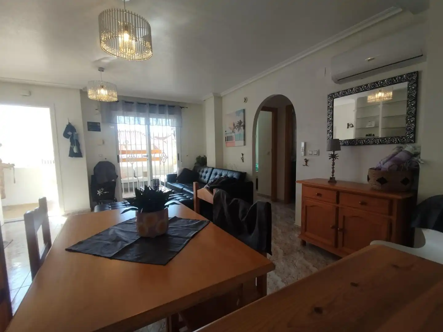 Menjador de Apartament en venda en Orihuela amb Aire condicionat, Calefacció i Jardí privat