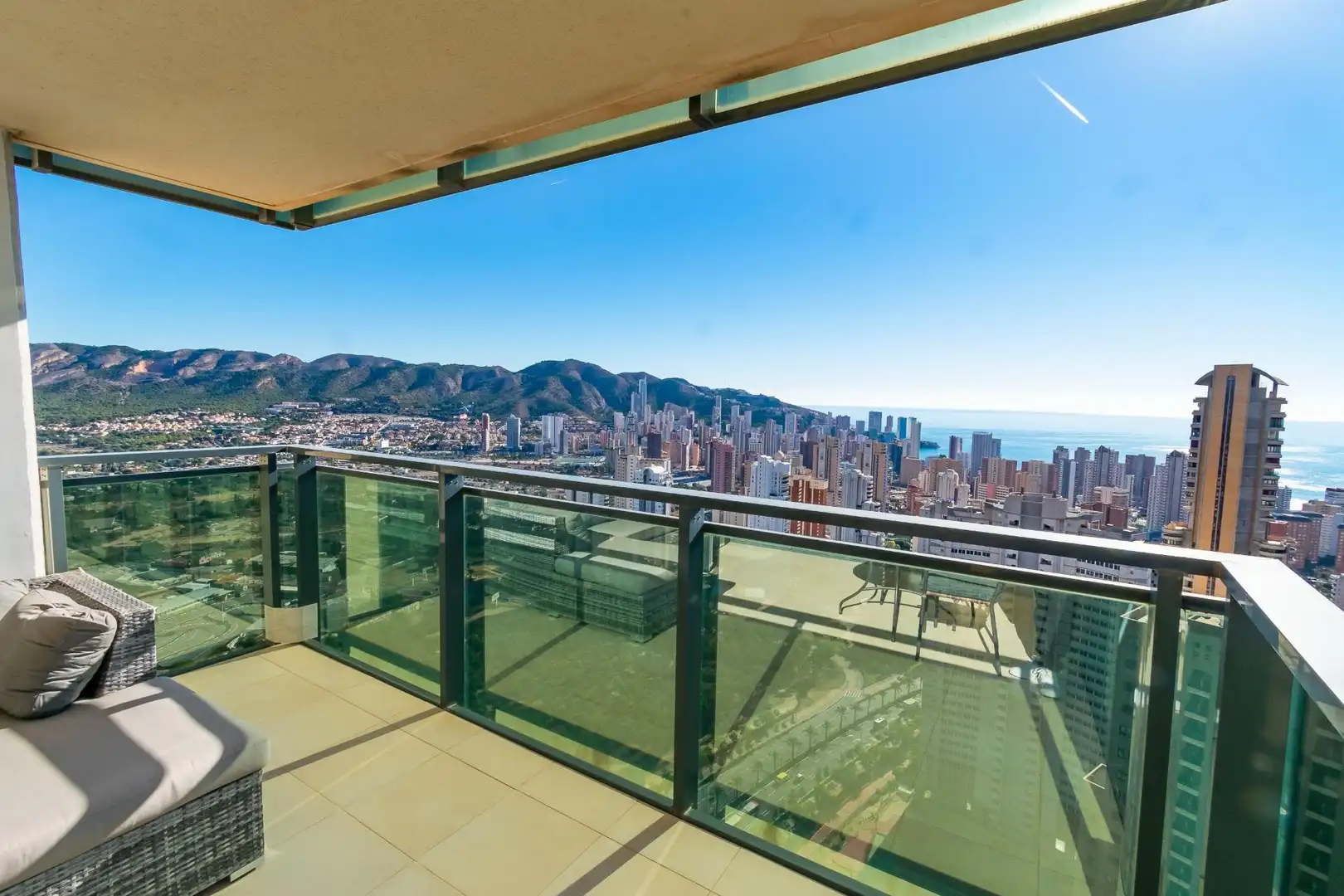 Terrace of Apartments for rent in Benidorm  with Air Conditioner, Private garden and Terrace