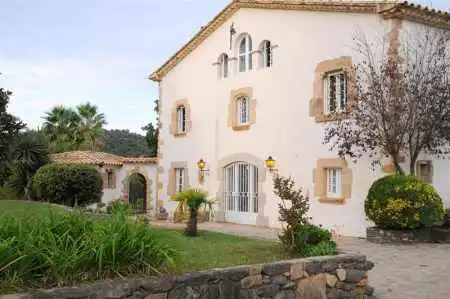 Vista exterior de Finca rústica en venda en Riudarenes amb Aire condicionat, Calefacció i Jardí privat