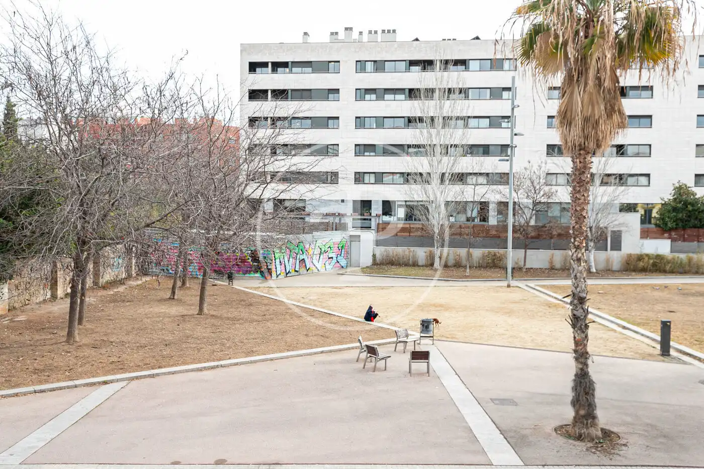 Außenansicht von Wohnung zur Miete in Barcelona mit Klimaanlage, Heizung und Möbliert