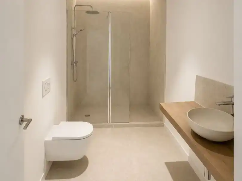 Badezimmer von Wohnung zur Miete in  Palma de Mallorca mit Klimaanlage