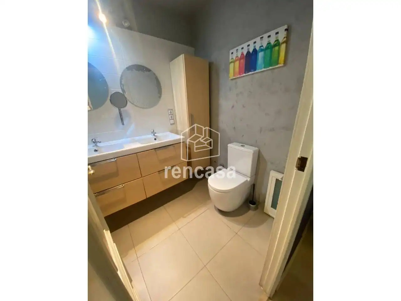 Bathroom of Flat for rent in Lleida  with Air Conditioner, Heating and Parquet flooring