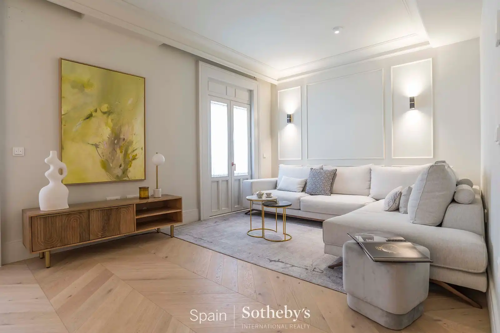 Sala de estar de Apartamento en venta en  Madrid Capital con Aire acondicionado, Calefacción y Terraza