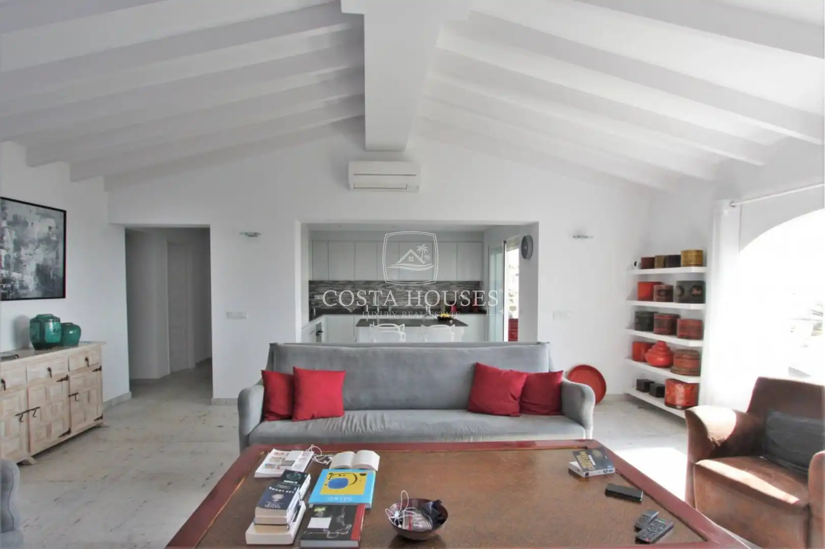 Sala d'estar de Casa o xalet en venda en Jávea / Xàbia amb Aire condicionat, Jardí privat i Terrassa