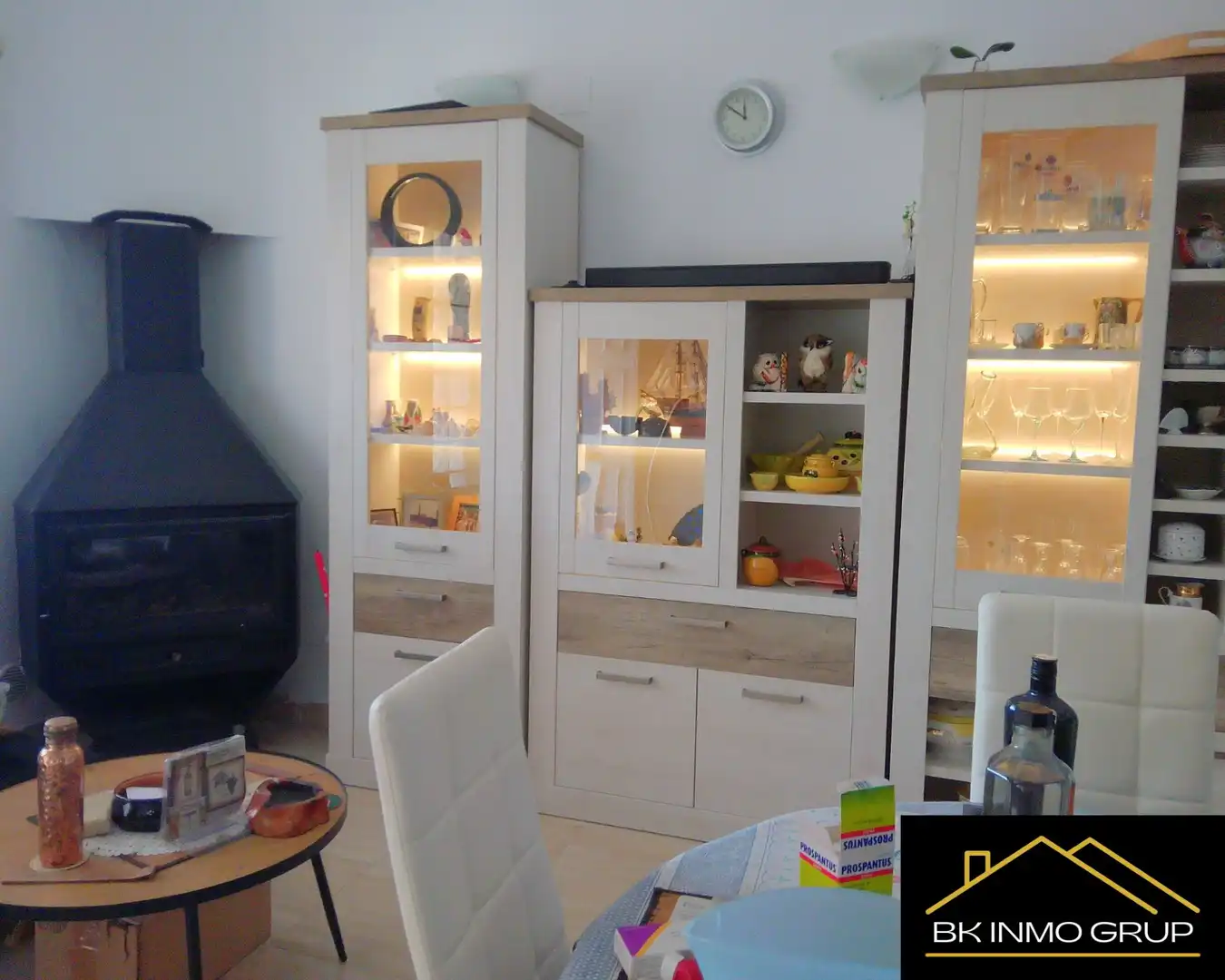 Sala de estar de Casa adosada en venta en Peñíscola / Peníscola con Aire acondicionado, Jardín privado y Amueblado