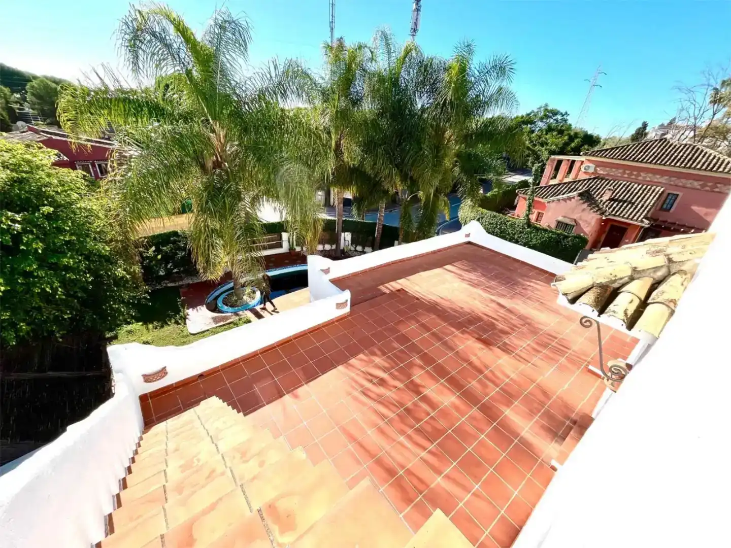 Terrace of Flat for sale in Marbella  with Air Conditioner, Private garden and Swimming Pool