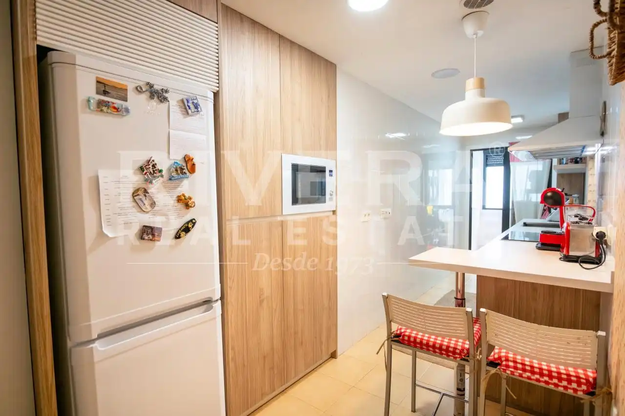 Cocina de Ático en venta en Sanxenxo con Calefacción, Parquet y Terraza