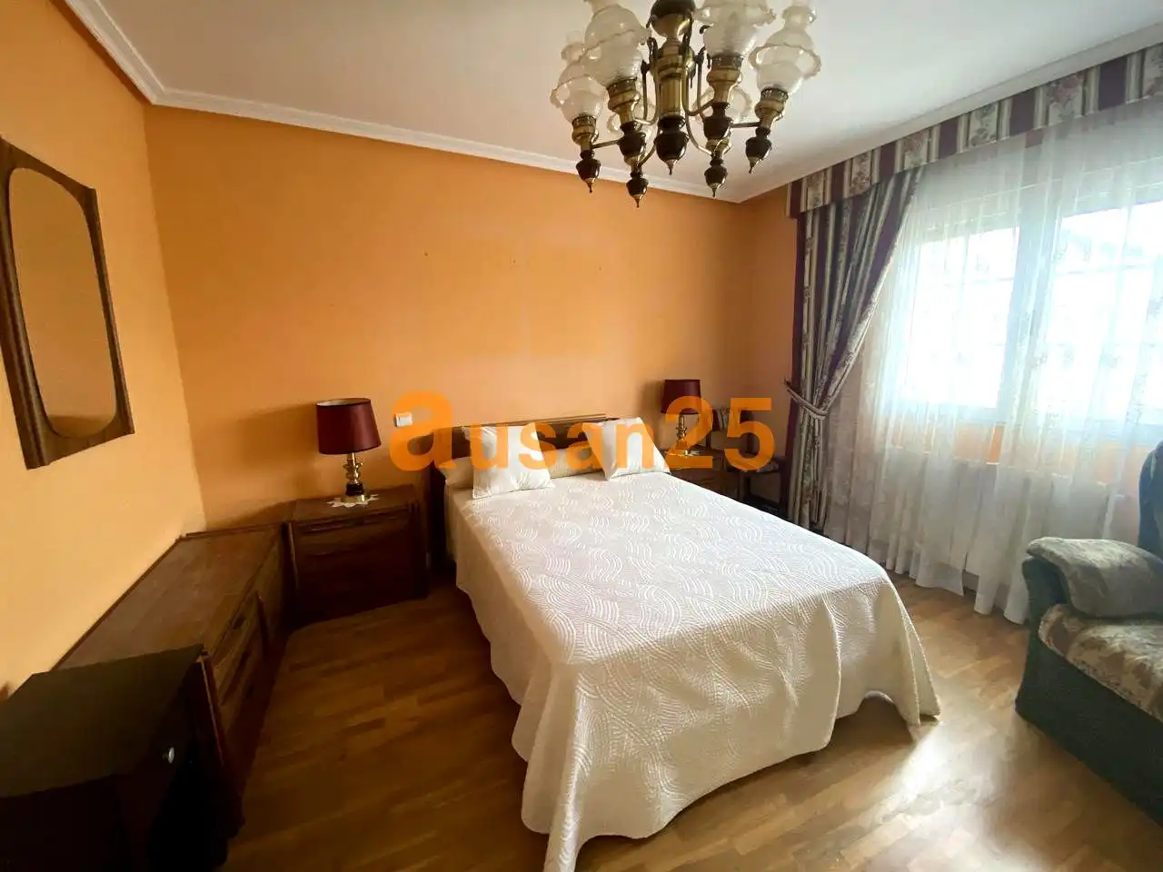 Schlafzimmer von Haus oder Chalet zum Verkauf in Fresnillo de las Dueñas mit Heizung, Parkett und Terrasse