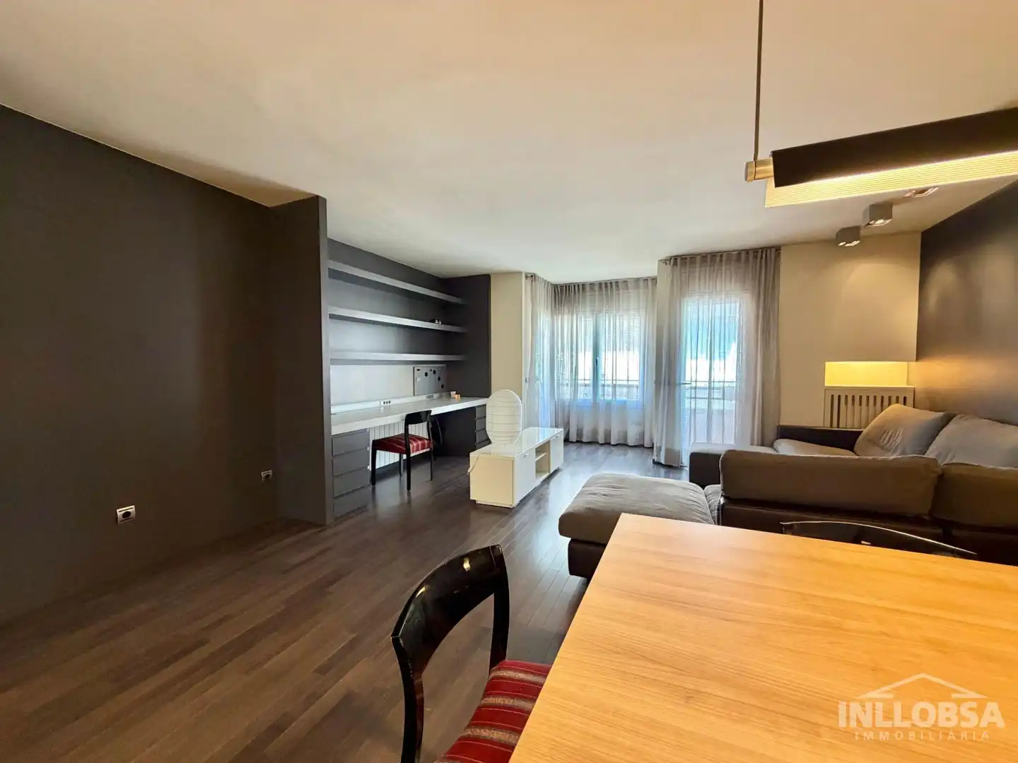 Sala de estar de Piso de alquiler en Manresa con Aire acondicionado, Calefacción y Parquet