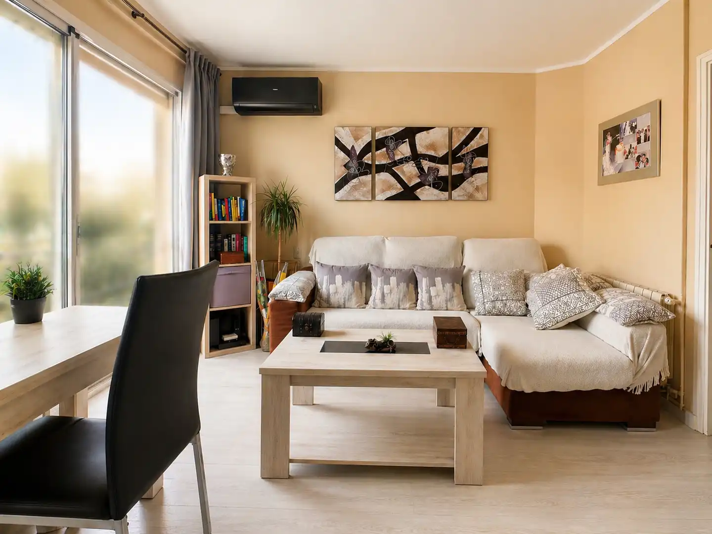 Sala d'estar de Pis en venda en Llinars del Vallès amb Aire condicionat, Calefacció i Terrassa