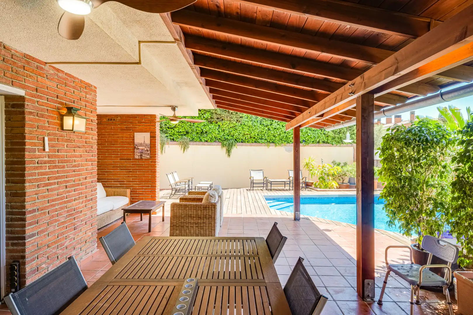 Terraza de Casa adosada en venta en Teià con Aire acondicionado, Calefacción y Jardín privado