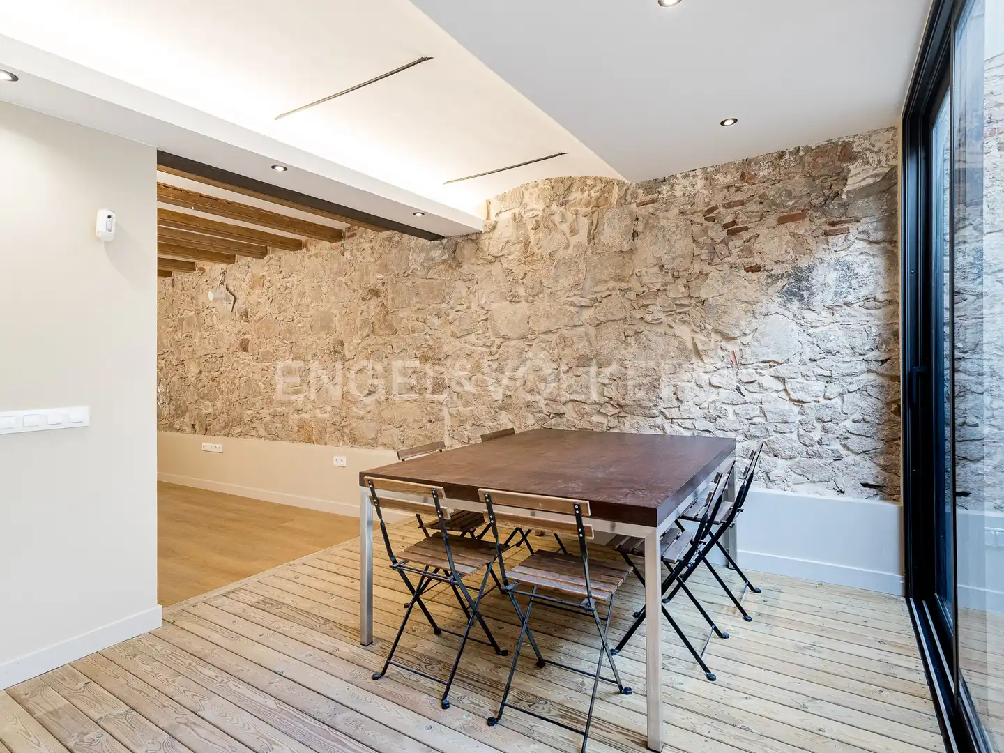 Comedor de Piso de alquiler en Barcelona con Aire acondicionado, Calefacción y Parquet