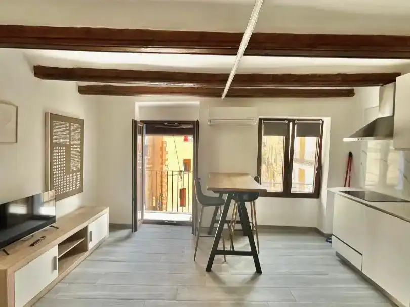 Wohnzimmer von Wohnung zur Miete in Sant Mateu mit Klimaanlage, Möbliert und Balkon