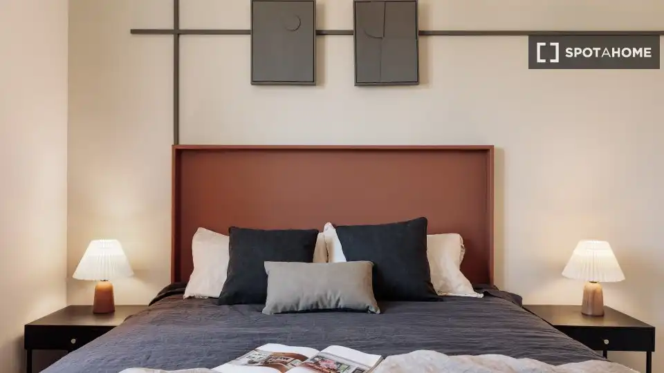 Habitación de Piso de alquiler en Barcelona con Aire acondicionado, Calefacción y Amueblado