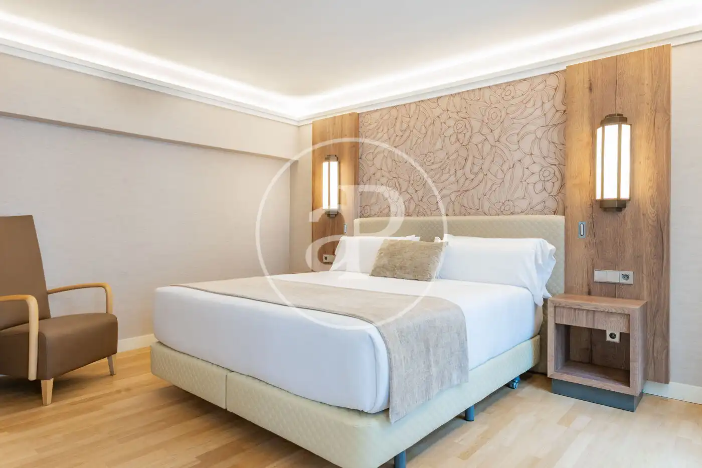 Bedroom of Flat for rent in Madrid  with Air Conditioner, Heating and Terrace