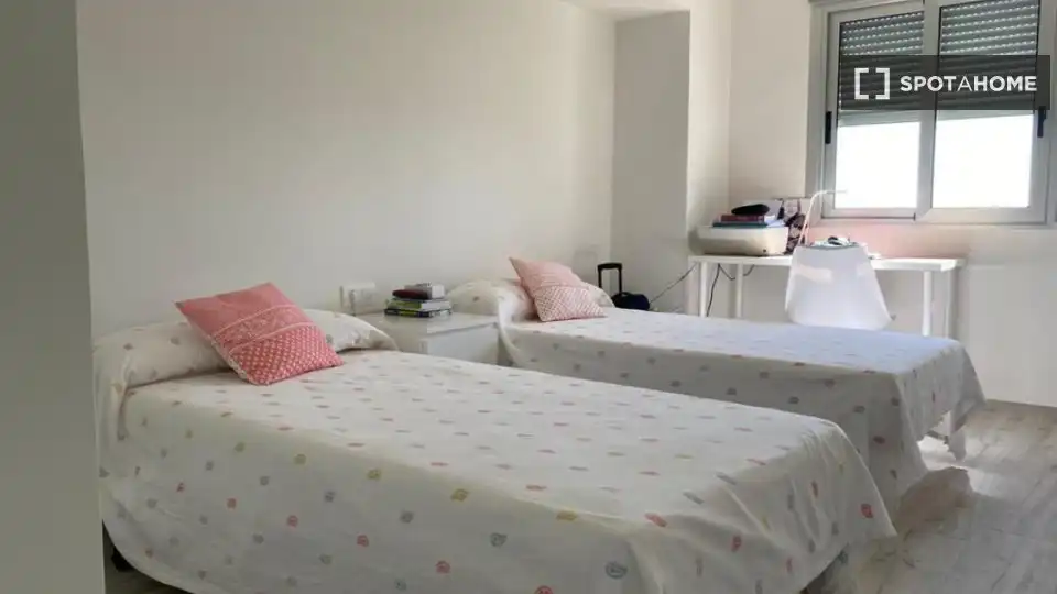 Bedroom of Flat for rent in Sueca  with Air Conditioner, Heating and Furnished