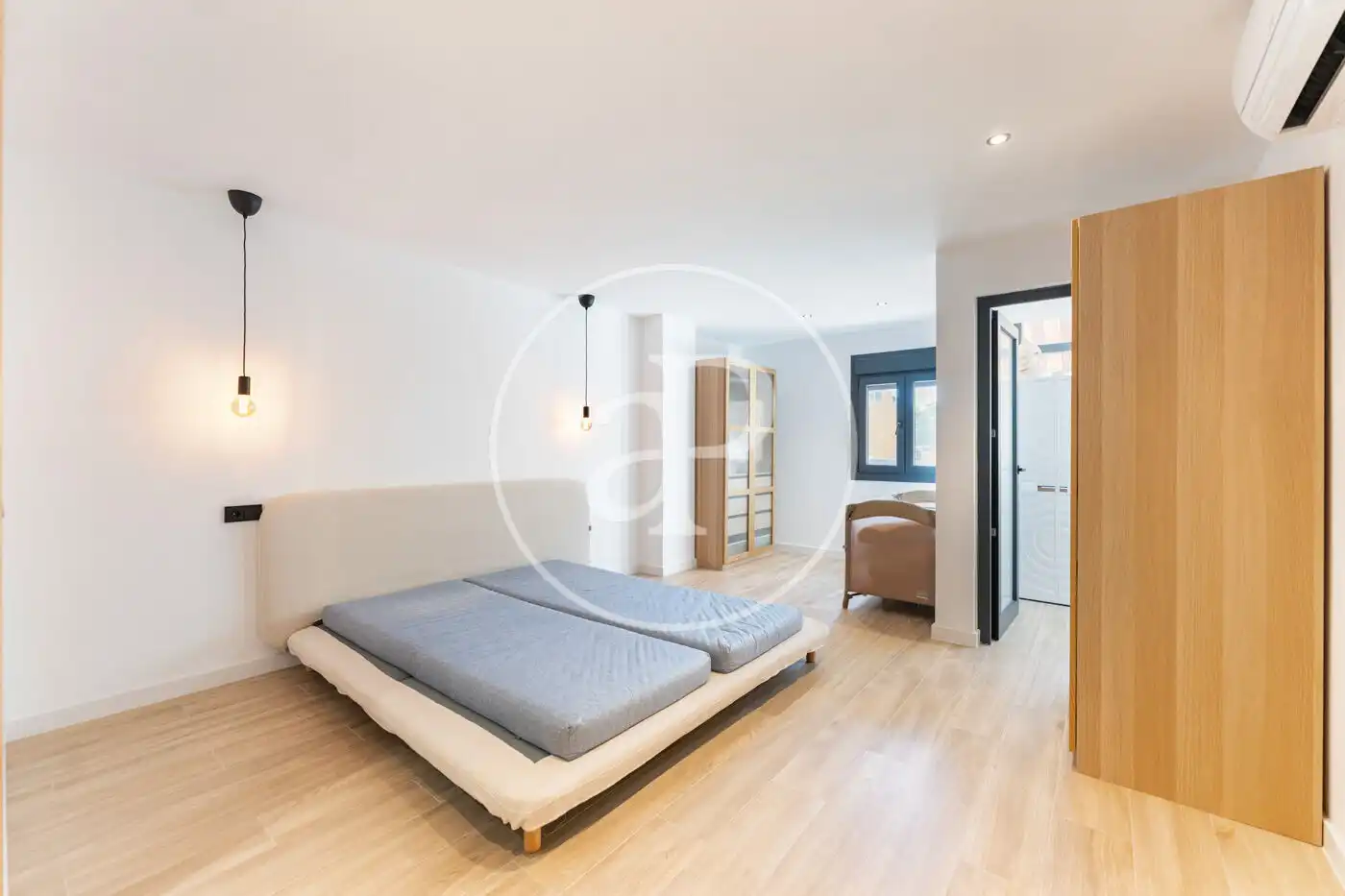 Schlafzimmer von Wohnung zur Miete in  Palma de Mallorca mit Klimaanlage, Heizung und Haustiere erlaubt