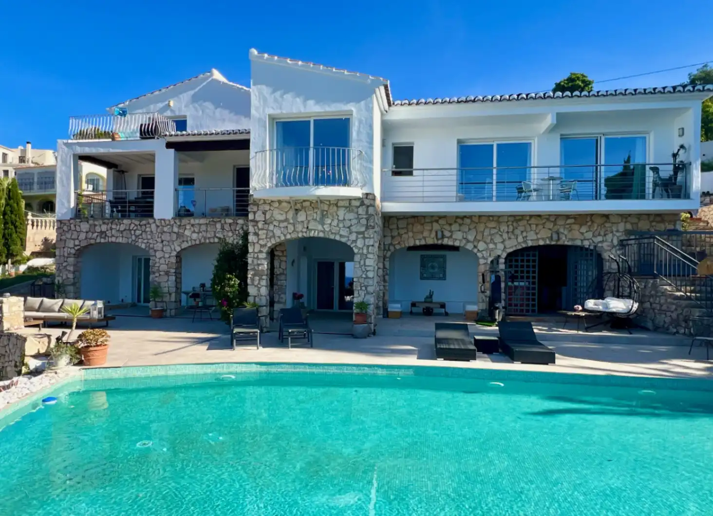 Exterior view of Houses for sale in Jávea / Xàbia  with Air Conditioner, Heating and Terrace