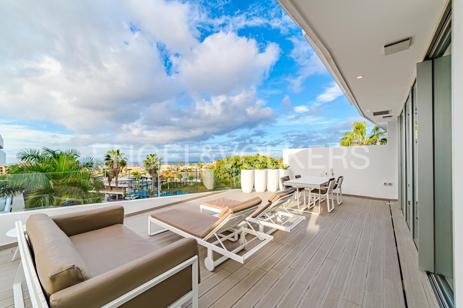 Terrace of Flat for sale in Adeje  with Air Conditioner, Terrace and Swimming Pool