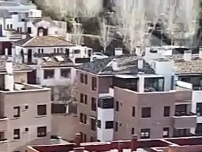 Exterior view of Flat for sale in  Granada Capital  with Air Conditioner, Terrace and Swimming Pool
