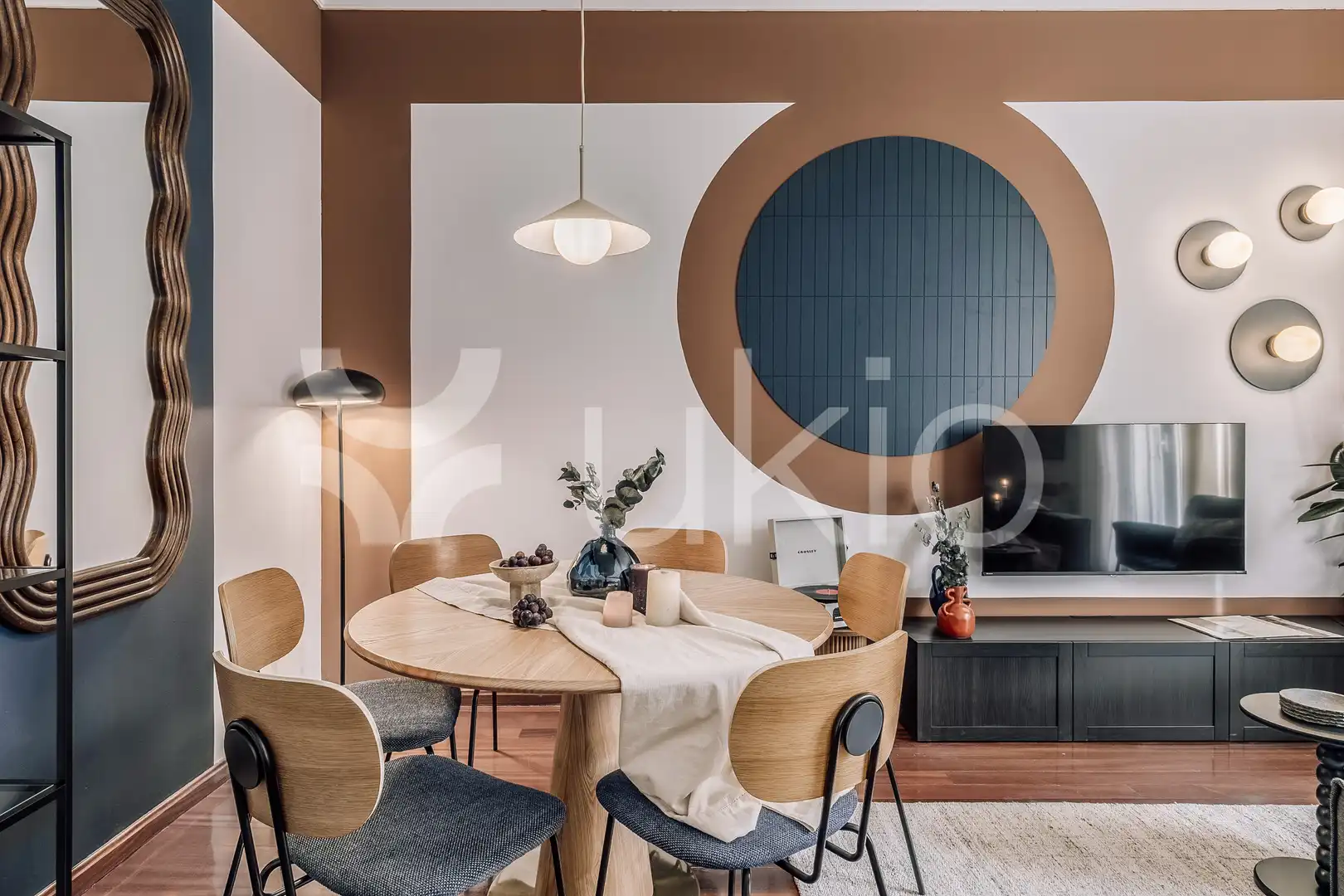 Comedor de Apartamento de alquiler en Madrid con Aire acondicionado, Calefacción y Amueblado