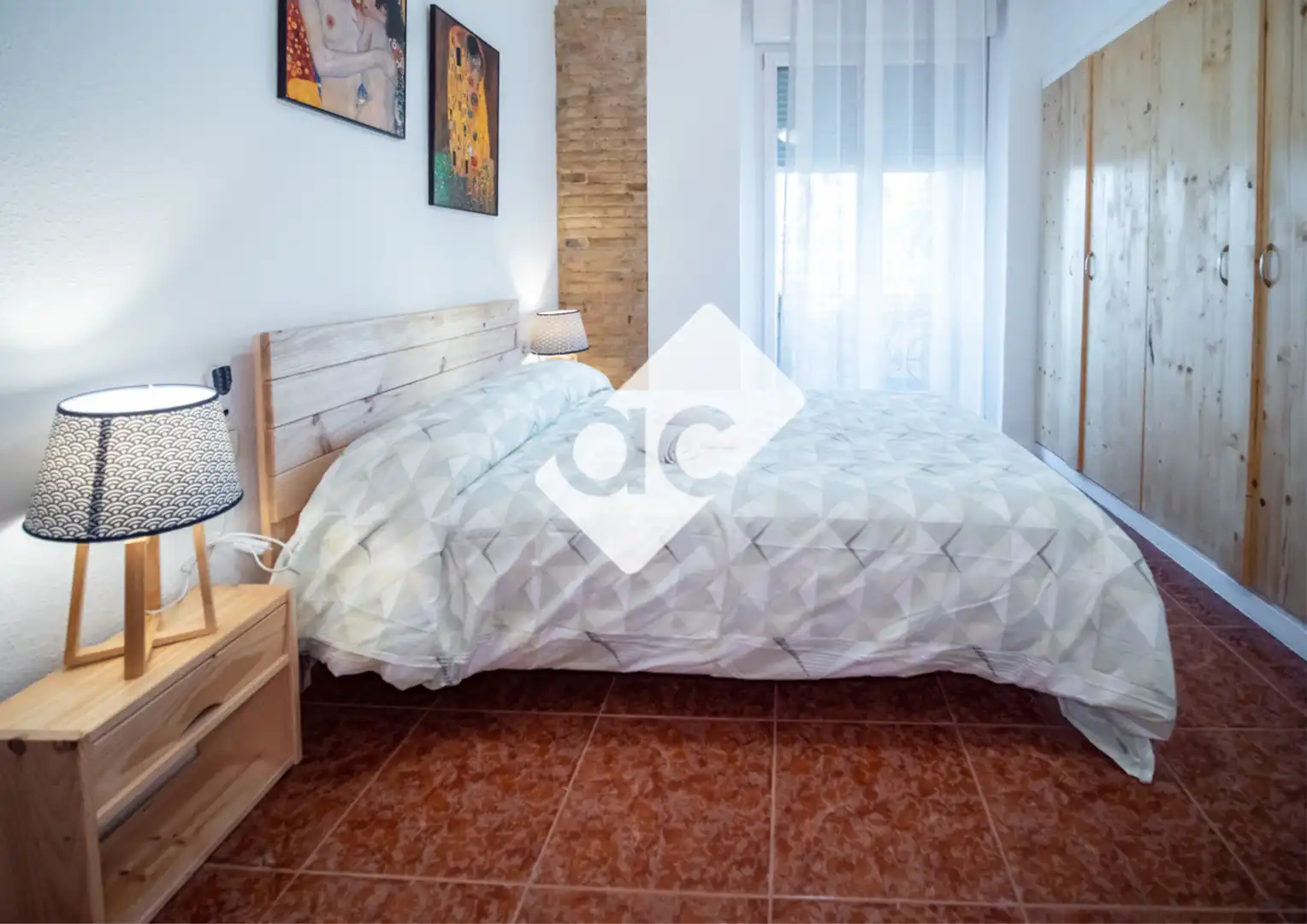 Dormitori de Apartament de lloguer en Valencia amb Aire condicionat, Calefacció i Parquet