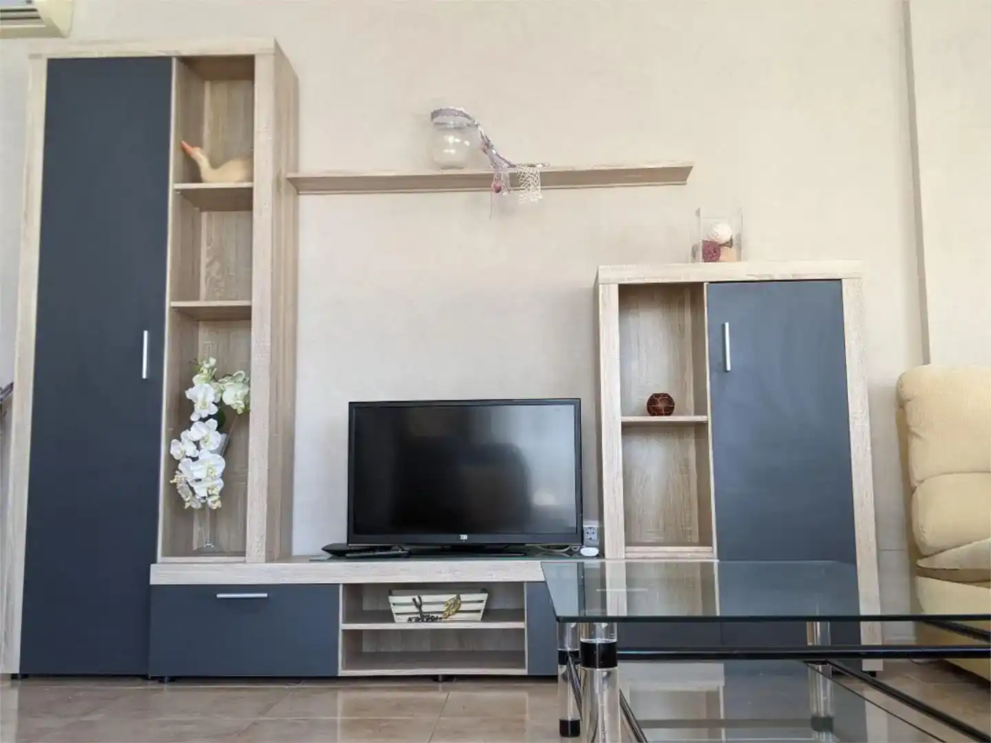 Sala de estar de Piso de alquiler en San Javier con Aire acondicionado y Amueblado