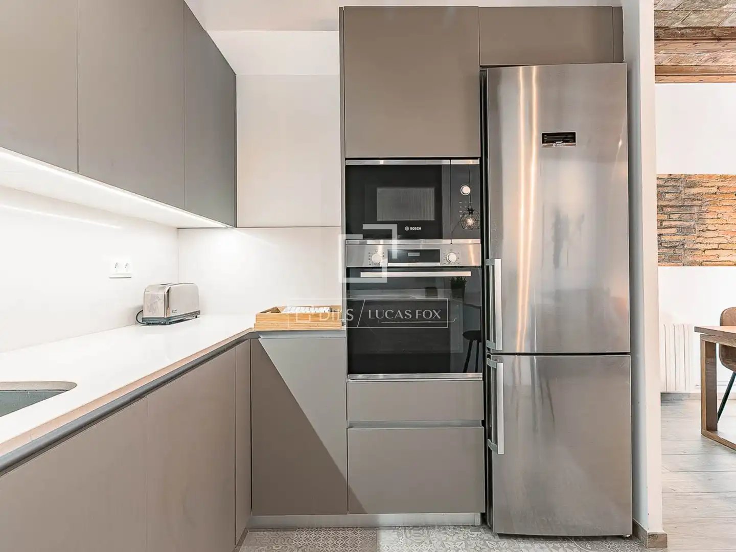Kitchen of Flat for sale in Barcelona  with Air Conditioner, Heating and Furnished
