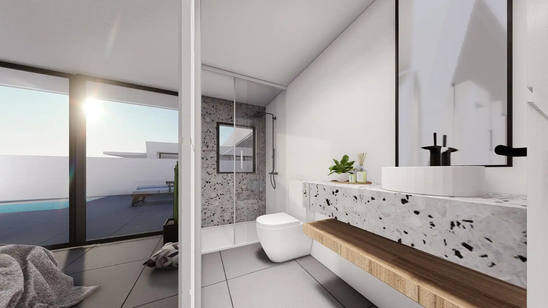 Bany de Casa o xalet en venda en Alhama de Murcia amb Jardí privat, Terrassa i Traster
