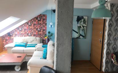 Living room of Apartment for sale in Lugo Capital  with Heating, Parquet flooring and Furnished