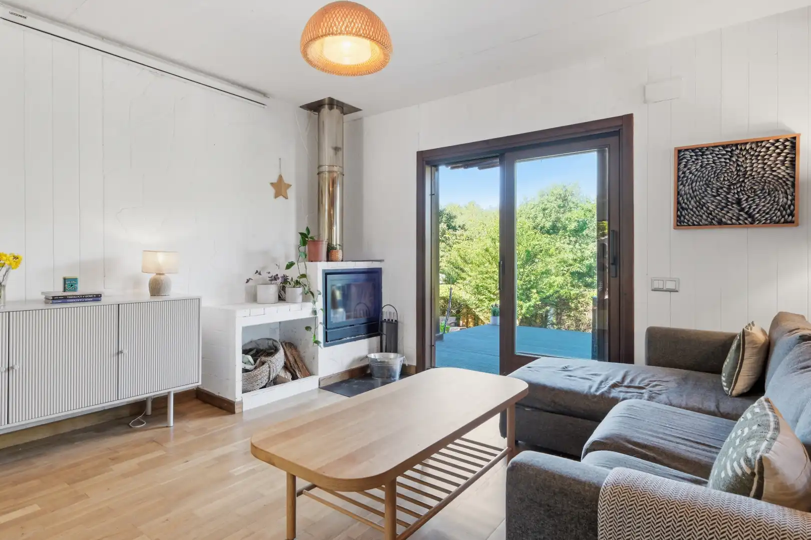 Wohnzimmer von Haus oder Chalet zum Verkauf in Vidreres mit Klimaanlage, Heizung und Privatgarten