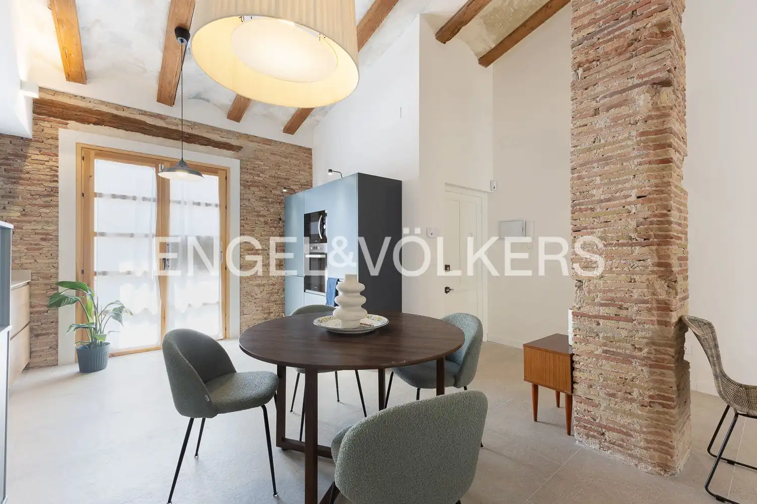 Esszimmer von Wohnung zur Miete in Valencia mit Klimaanlage, Heizung und Möbliert