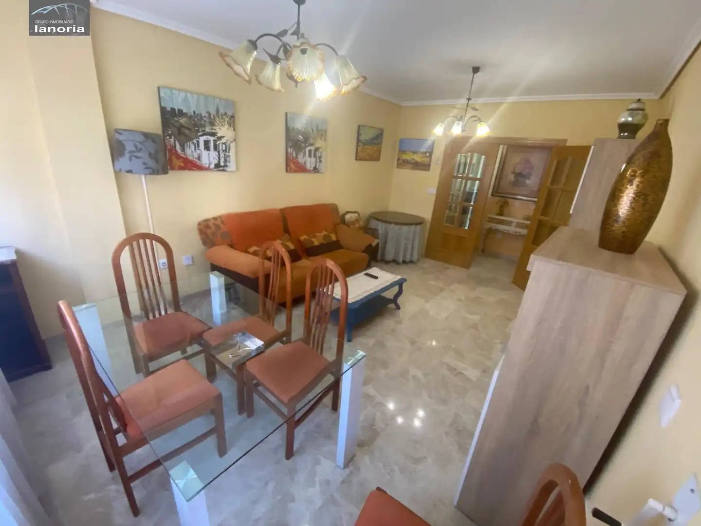 Living room of Flat for rent in Albacete  with Heating and Furnished