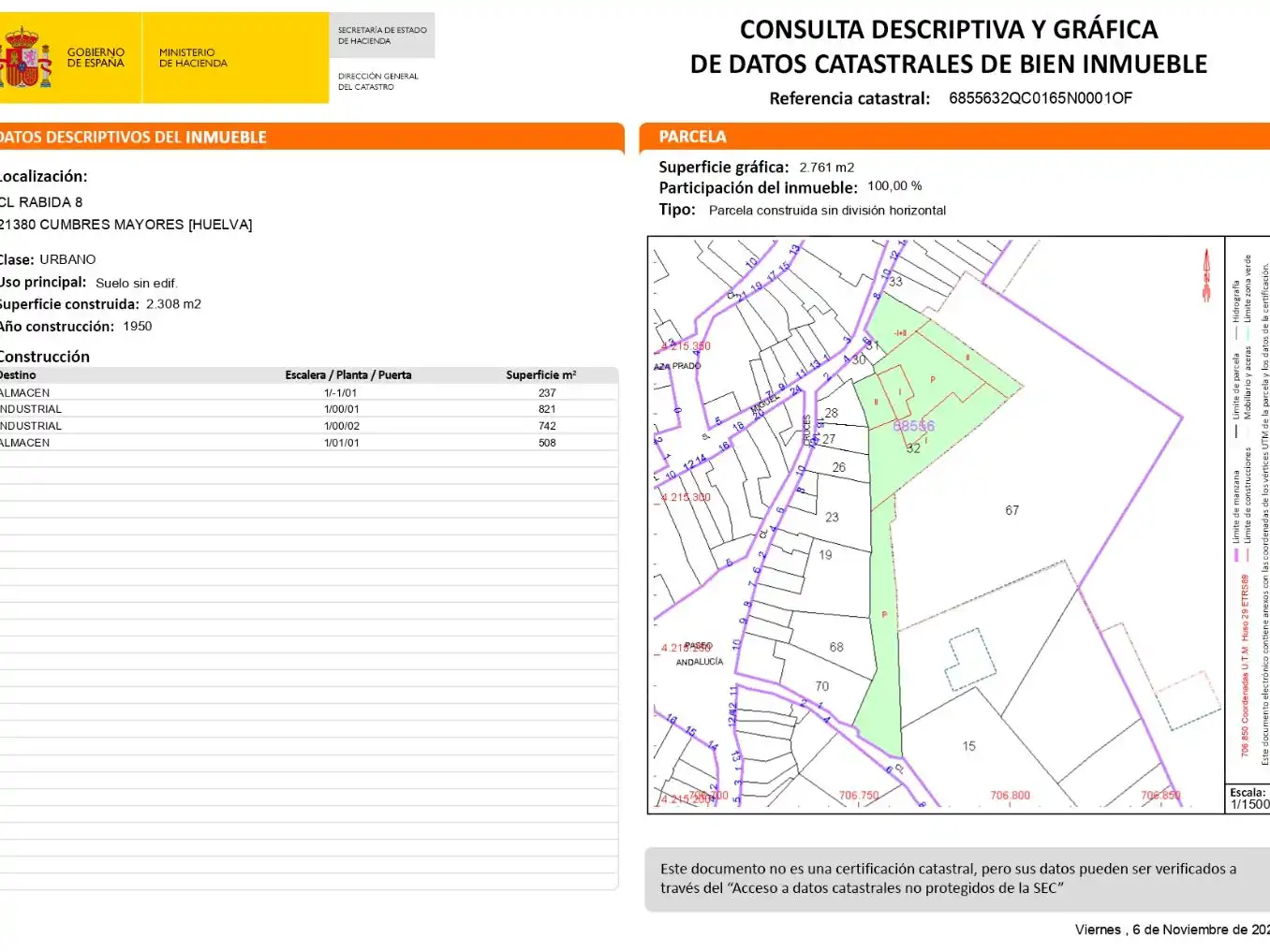 Residential land for sale in RÁBIDA 8, imagen 6