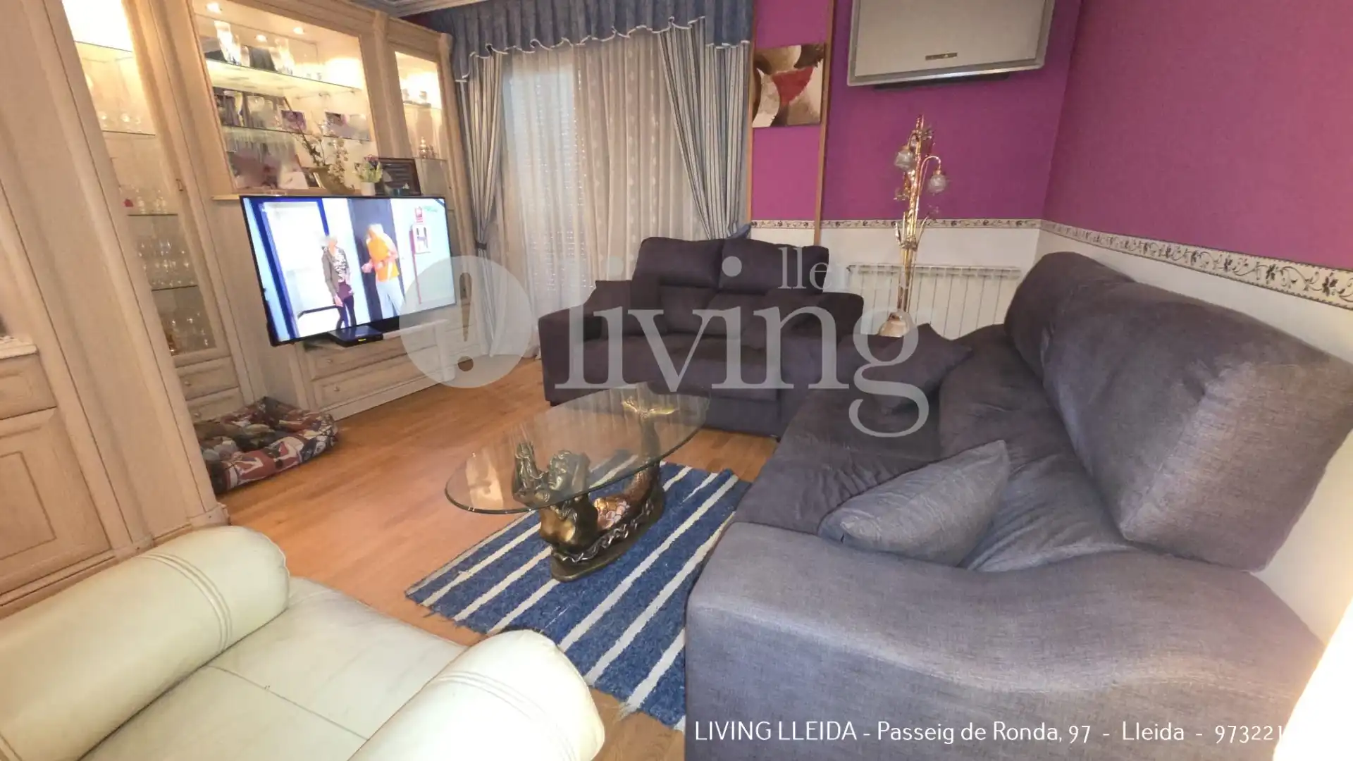 Sala d'estar de Pis en venda en Lleida amb Aire condicionat, Calefacció i Parquet