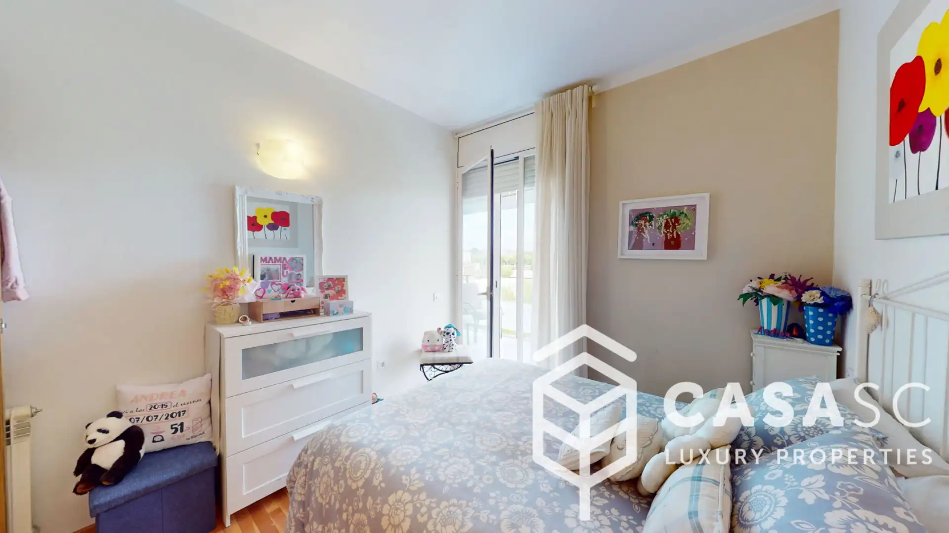 Bedroom of Attic for sale in Sant Cugat del Vallès  with Air Conditioner, Heating and Parquet flooring