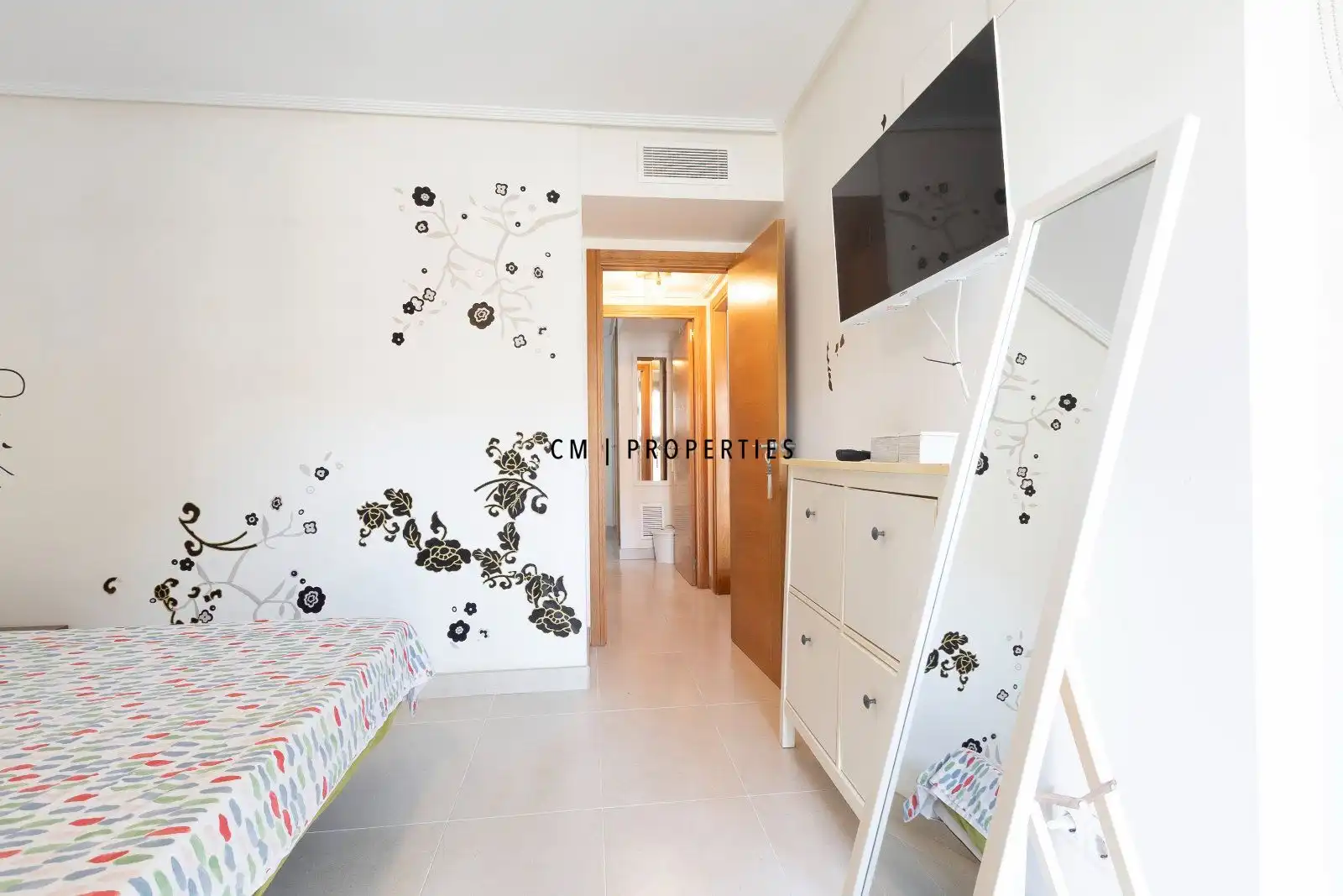 Bedroom of Flat for rent in Alboraya  with Air Conditioner, Terrace and Swimming Pool