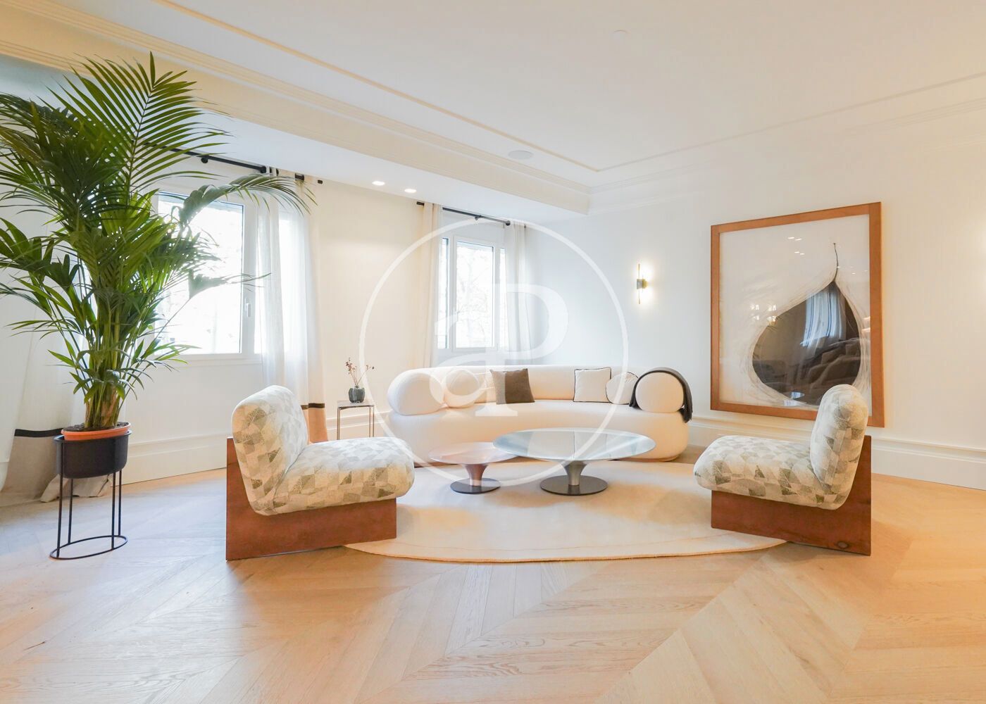 Sala d'estar de Pis en venda en  Madrid Capital amb Aire condicionat, Calefacció i Terrassa