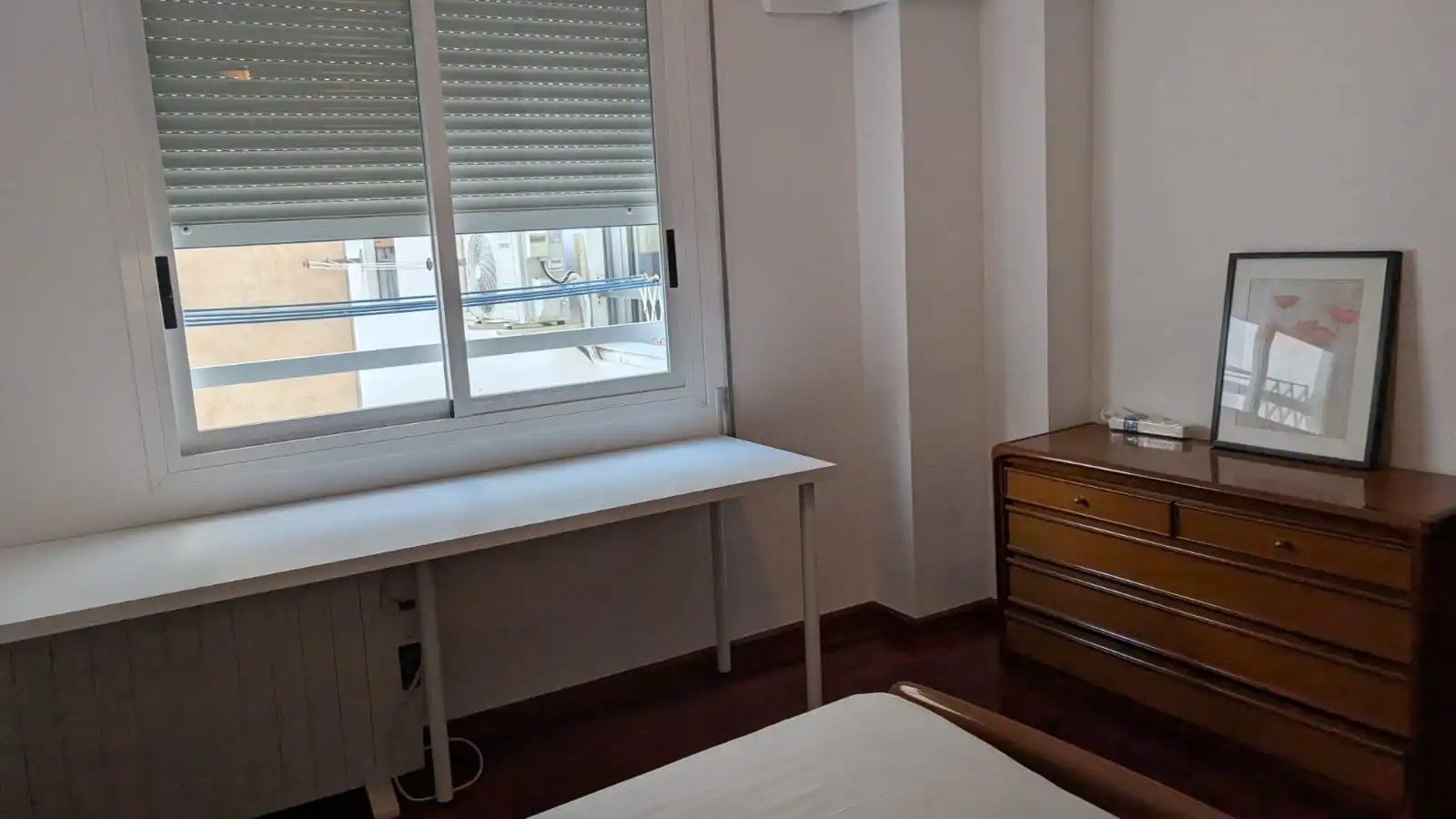 Bedroom of Flat for rent in Valencia  with Air Conditioner, Heating and Parquet flooring