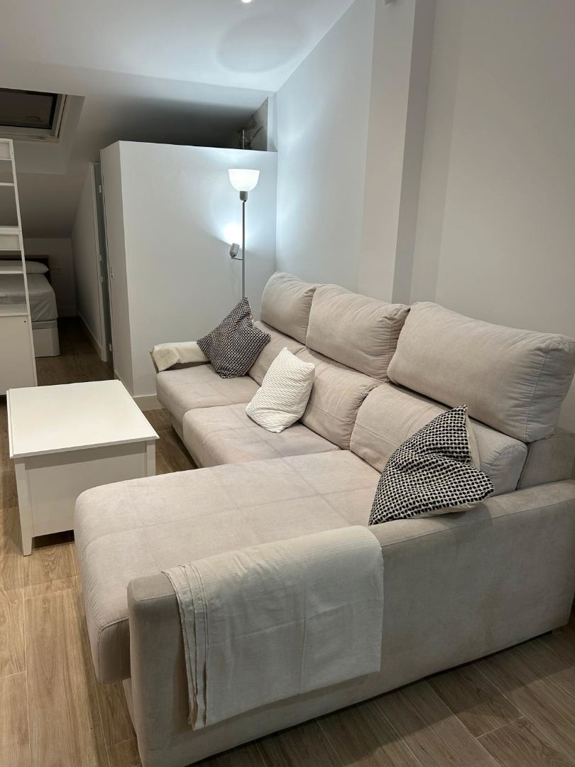 Sala d'estar de Loft de lloguer en Málaga Capital amb Aire condicionat, Calefacció i Terrassa