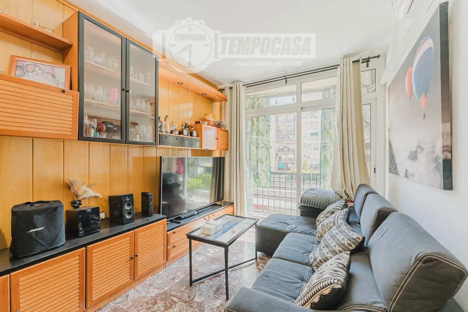 Living room of Flat for sale in Barcelona  with Air Conditioner, Heating and Balcony