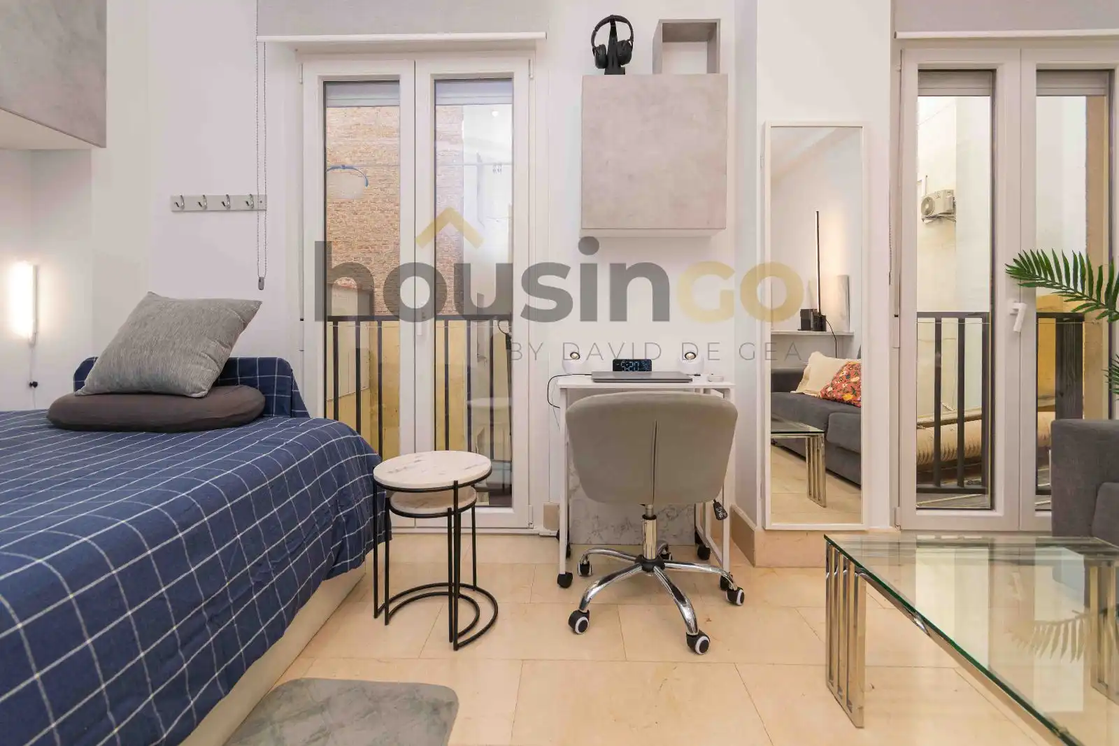 Dormitori de Estudi de lloguer en  Madrid Capital amb Calefacció, Moblat i Rentadora