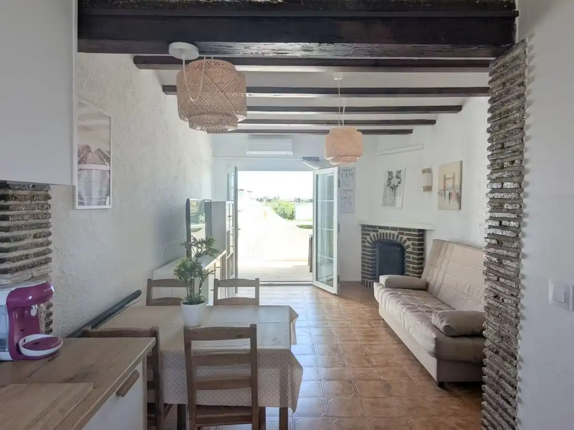 Living room of Flat for rent in Dénia  with Air Conditioner, Heating and Furnished