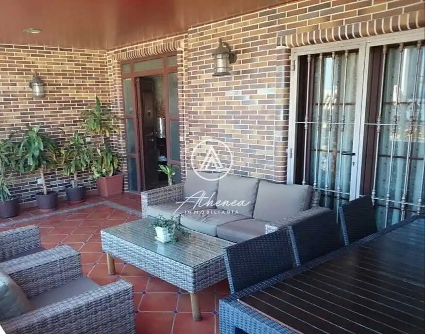 Terraza de Casa o chalet en venta en Roquetas de Mar con Aire acondicionado, Jardín privado y Terraza