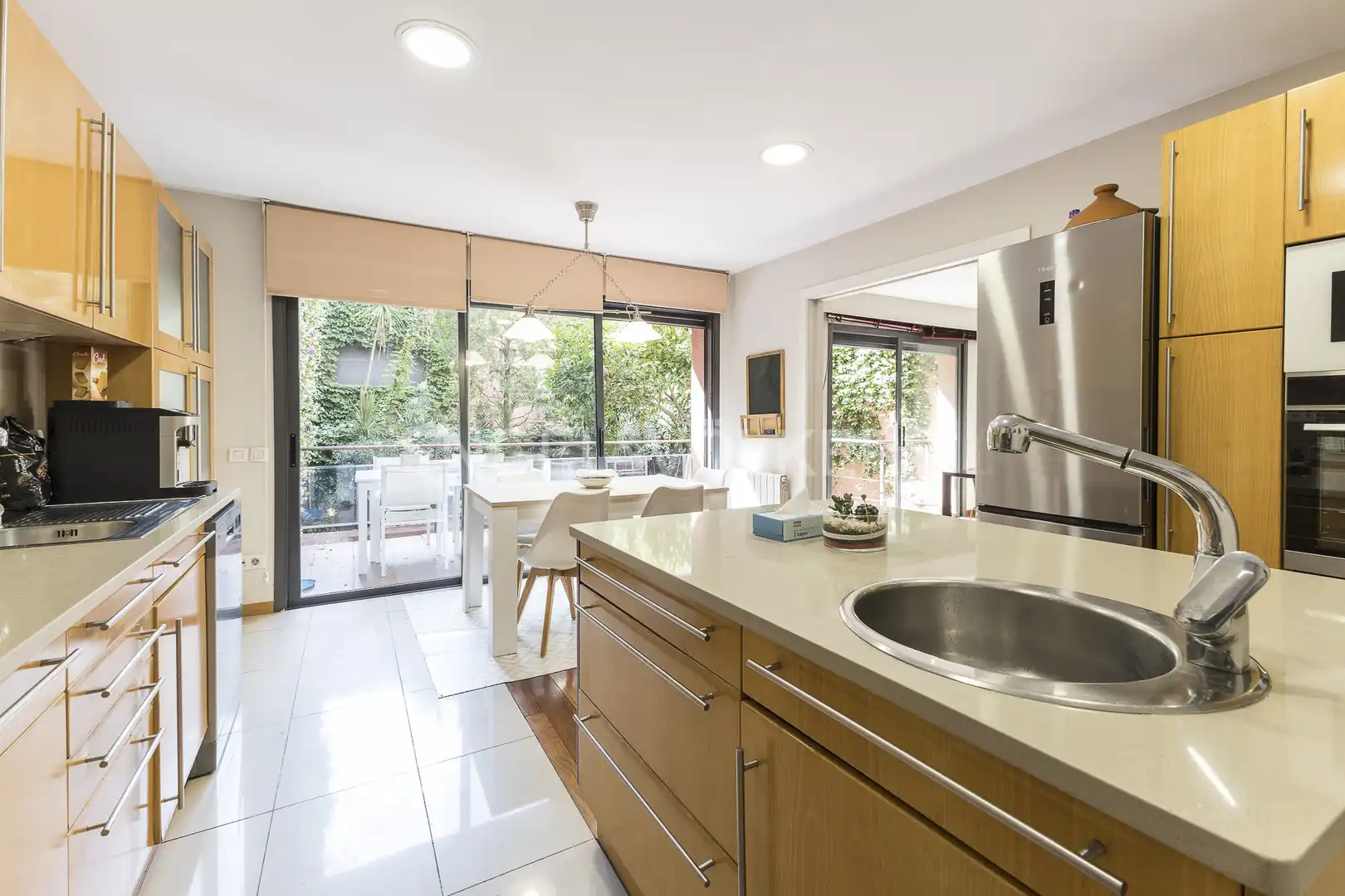 Kitchen of Houses for rent in Barcelona  with Air Conditioner, Heating and Private garden